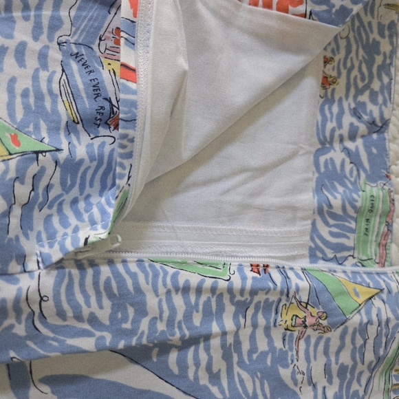 Lilly Pulitzer Blue and White Sailboat Mini Skirt - Picture 6 of 8